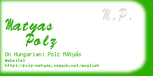 matyas polz business card